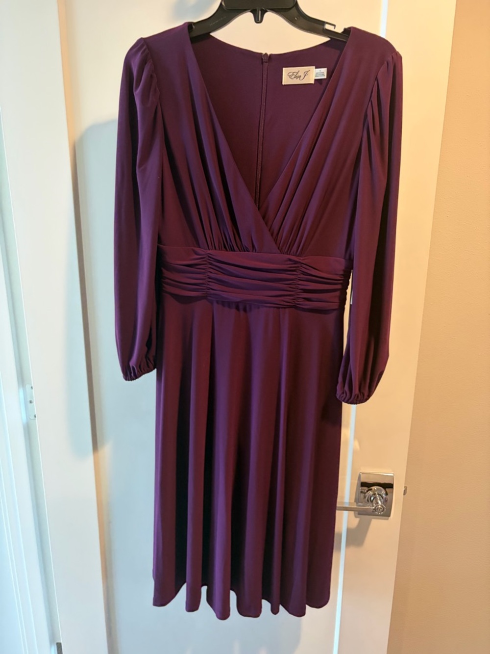 NWT Eliza J Purple Jersey Dress Size 6